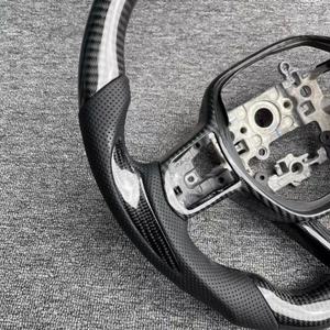 Rueda de cuero perforado de fibra de carbono de calidad de Venta caliente para volante de coche <span class=keywords><strong>Honda</strong></span> <span class=keywords><strong>Civic</strong></span> 11th Gen - Product Image 3