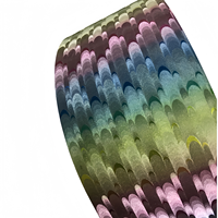 Ruban Réfléchissant Thermocollant de Haute Qualité à Motif Paon, Non Autocollant, Tendance, pour Vêtements, Sangles et Signalisation Routière