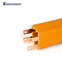 Barre omnibus multipolaire encastrée 100A de type tube à 4 pôles pour pont roulant