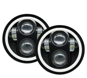 Faros LED Redondos Súper Brillantes de 5.75 y 7 Pulgadas para Motocicletas Harley y Camionetas Jeep - Product Image 5