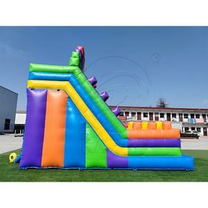 Factory Wholesale Colorful Building Blocks Inflatable Dry <b>Slide</b> Commercial Heavy-duty PVC Inflatable <b>Slides</b> for Rental Events - Product Image 2