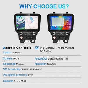 Navihua Android for Ford Mustang 2015-2020 Car Stereo 11.5 Inch Screen GPS Navigation Wireless CarPlay Android <b>Auto</b> BT USB WiFi - Product Image 6