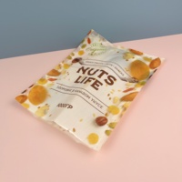 Sac à joint 3 côtés imprimé personnalisé Noix de cajou Noix d'arachide Fruits secs Plantain Chips de pomme de terre Snack Sac d'emballage alimentaire