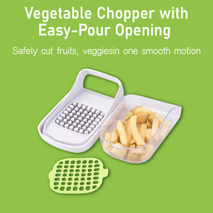 เครื่องหั่นผักอเนกประสงค์, เครื่องหั่นอาหารแบบใช้มือพร้อมภาชนะสำหรับห้องครัว, หั่นผลไม้และผักได้รวดเร็ว - Product Image 4