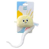 Jouet en peluche pour chat en forme de pousses de haricot avec herbe à chat pour mordre, chasser et jouer en interactivité