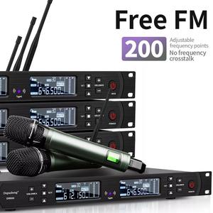 Biner DR666 Système de Microphone Sans Fil UHF Professionnel Portable à Main pour le <span class=keywords><strong>Karaoké</strong></span> et le Chant - Product Image 3