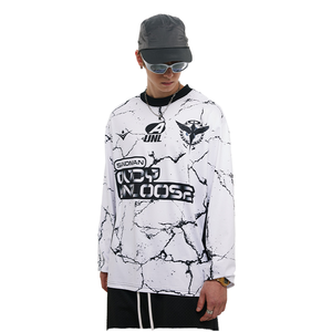 เสื้อยืดเจอร์ซีย์แบบยูนิเซ็กซ์สไตล์จีน แขนยาว คอกลม น้ำหนัก 180 กรัม พิมพ์ลายดิจิตอลทรงหลวม <span class=keywords><strong>ESAN</strong></span> - Product Image 3