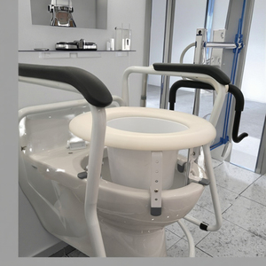 Chiều cao có thể điều chỉnh nâng lên nhà vệ sinh chỗ ngồi phòng tắm thiết bị an toàn <span class=keywords><strong>commode</strong></span> ghế <span class=keywords><strong>Riser</strong></span> và nhà vệ sinh cao phân - Product Image 6