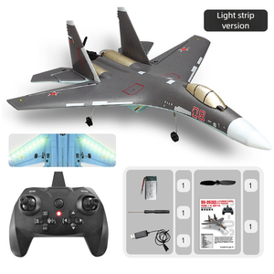 QF009ไฟท์เตอร์สี่ช่อง <span class=keywords><strong>Su35</strong></span>ไฟฟ้าโมเดลเครื่องบินบังคับโฟมแบบปีกคงที่เครื่องร่อน - Product Image 6