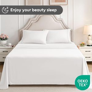 Factory Custom Bed Linens Co <strong>Fitted</strong> <strong>Sheets</strong> <strong>extra</strong> <strong>Deep</strong> Pocket <strong>Fitted</strong> Bed <strong>Sheets</strong> - Product Image 2