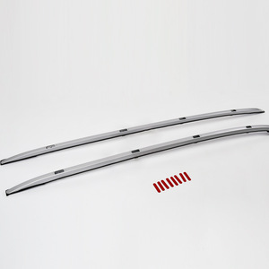 Portaequipajes de techo de aleación de aluminio para coche, con tornillos de fijación, color negro y plateado, para Corolla Cross - Product Image 1
