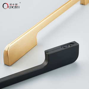 Tay nắm tủ bằng hợp kim nhôm, phụ kiện nội thất, tủ bếp, tủ quần áo, ngăn kéo, cửa, màu vàng đen, kiểu hiện đại - Product Image 4