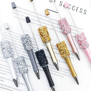 JC JC082-A Multi-Color Smooth Handmade Patch Beaded <b>Pen</b> Long-lasting DIY Ballpoint <b>Pen</b> with Loose Beads for Small Gifts - Product Image 1