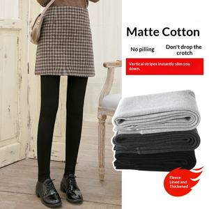 Pantaloni Aderenti da Donna Autunno/Inverno, Sexy, a Vita Alta, Modellanti, con Fodera <span class=keywords><strong>in</strong></span> Velluto Grigio e Motivo a Righe - Product Image 5