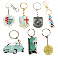 Porte-clés rotatif personnalisé en alliage de zinc double face avec autocollants imprimés sur mesure, logo, support de voiture, cadeau souvenir - Léger