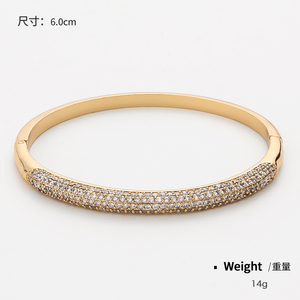 Bán Sỉ Vòng Tay Pha Lê Lấp Lánh Đá Zircon Sang Trọng Mạ Vàng Bạc Cho Nữ Vòng Tay Vòng Tay Vòng Đeo Tay Bằng Đồng - Product Image 6