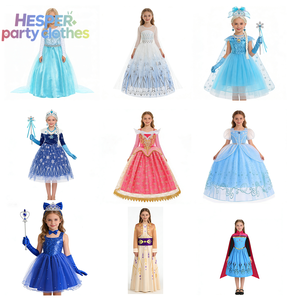 Costume de princesse du film HESPER, robe de princesse aux longs cheveux, robe de princesse en tulle pailleté violet pour petite fille - Product Image 3