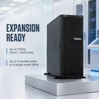 Server Tower Lenovo ST650 V3 Enterprise Dual CPU Intel Xeon Scalable 32 Slot DIMM Penyimpanan Kepadatan Tinggi