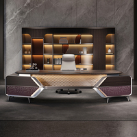 Bureau de direction moderne et durable, grande table en bois MDF, bureau de direction de luxe