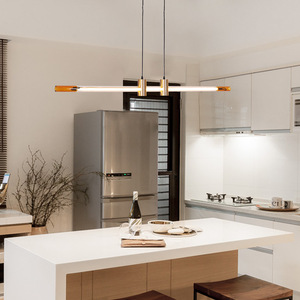 Nordic-Style Minimalist Linear Pendant <b>Light</b> Modern Designer-Style for Restaurant <b>Bar</b> Studio Reception 3000K Color Temperature - Product Image 3
