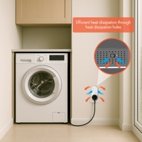 Protecteur de tension 220V 20A, dispositif de protection contre les surtensions et les sous-tensions avec un retard de 180 secondes pour les appareils ménagers, la télévision et le réfrigérateur