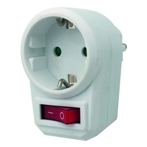 Adaptador simple con interruptor, compatible con dispositivos eléctricos, ideal para controlar la energía y mejorarla. - Product Image 1
