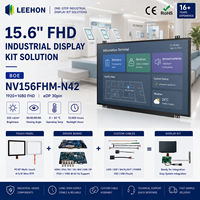 شاشة LCD من BOE مقاس 15.6 بوصة طراز NV156FHM-N42 بدقة FHD 1080P وواجهة EDP 30 دبوس مع لوحة تحكم IPS كاملة تعمل باللمس ومنفذ HDMI