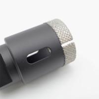 Forets diamantés brasés sous vide Fullux 35MM haute vitesse et haute efficacité, tige métallique, finition oxyde noir pour le perçage de la maçonnerie