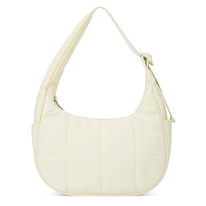 Bolso de Hombro Acolchado para <span class=keywords><strong>Mujer</strong></span>, de Nailon, Impermeable, con Cierre de Cremallera, Correa Única, Ligero, de Gran Capacidad - Product Image 5