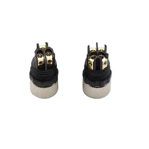 Circular Waterproof M5 M12 Sensor Connector M8 Female PCB Connector 3-pin 2-pin M8 Circular Metric Connector 3-pin M8