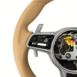 Für Porsche Panamera Macan <span class=keywords><strong>Cayenne</strong></span> 918 911 718 970 971 991 992 985 987 Leder-Lenkrad - Product Image 3