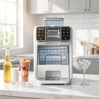 Machine à glaçons et à smoothies SOHEF 2 en 1, portable, automatique, mini, pour la maison, 150W, refroidissement rapide