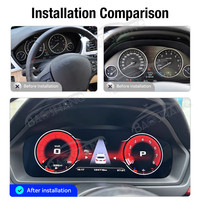 Panel de Instrumentos Digital Baoshang 12.3 para BMW Serie 3 F30/F31/F32/F33/F34/F35/F36 F80 2013-2017 NBT/EV0, Velocímetro Digital