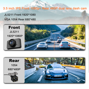 3 นิ้วรถ DVR ด้านหน้าและด้านหลัง Full HD 1080P <span class=keywords><strong>Dash</strong></span> กล้องขนาดเล็กสมาร์ท <span class=keywords><strong>Mi</strong></span> <span class=keywords><strong>Dash</strong></span> <span class=keywords><strong>Cam</strong></span> เครื่องบันทึกวิดีโอ G-เซนเซอร์กล้องคู่ - Product Image 3