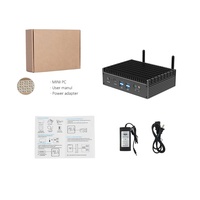 Mini PC de jeu sans ventilateur Barebone Intel Industrial I3 I5 I7 personnalisé Win10 Linux ordinateur sans ventilateur HTPC moniteur TV plus petit ordinateur de bureau