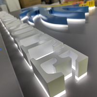 Оптовые индивидуальные 3D-буквы с подсветкой, наружные акриловые светодиодные вывески для коммерческих проектов зданий - рекламное оформление IP65