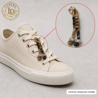 Breloque de lacet, décoration florale pour chaussures, pendentif en cordon tressé, perles plaquées or pour baskets en toile, personnalisation OEM ODM