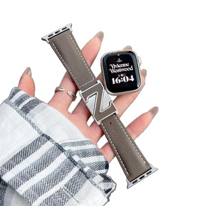 Correa de Reloj de Cuero de Lujo con Hebilla en Z, Correa Magnética Compatible con Relojes Inteligentes Serie 10 9 8 <span class=keywords><strong>SE</strong></span>, Elegante Correa de Muñeca Texturizada - Product Image 6