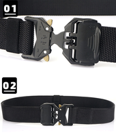 Ceinture tactique en nylon épais TDU réglable de première qualité, ceinture décontractée en toile de polyester verte
