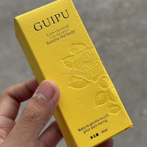 Boîte cadeau en carton de luxe personnalisée avec gaufrage, pelliculage mat et matériaux recyclés pour parfum, bougie, carte de visite et produits cosmétiques - Product Image 1