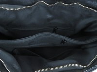 Tas Tangan Wanita Ramah Lingkungan Gaya Retro Eropa Premium PU Kapasitas Besar Tas Selempang Wanita Resleting Hitam Tas Messenger Belanja Harian