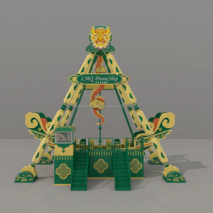 เครื่องเล่นเรือโจรสลัดแบบแกว่ง 40 ที่นั่ง สำหรับสวนสนุกกลางแจ้ง ได้รับการรับรองมาตรฐาน CE - Product Image 4