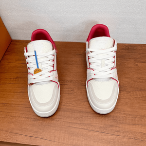Trainer Fashion Sports Leisure Shoes <b>With</b> Lychee Grain Grain Cowhide Breathable Comfortable Versatile Not Picky Retro High-<b>end</b> - Product Image 5
