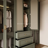 Dressing sur mesure de style européen, armoires sur mesure pour toute la maison, personnalisation de villa, meubles américains en bois massif, chambre à coucher, écologique