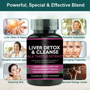 Ausreson Detox capsule vegane Private Label clorofilla capsule di integratori complessi Detox Vegan capsule - Product Image 3