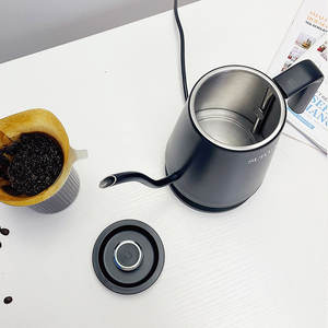 Bouilloire <span class=keywords><strong>électrique</strong></span> intelligente 1200W <span class=keywords><strong>Mini</strong></span> <span class=keywords><strong>théière</strong></span> sans fil en acier inoxydable 800ml conception de col de cygne pour verser l'eau extérieure de thé de café - Product Image 5