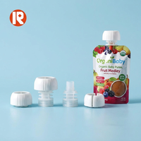 Bouchon à vis et bec verseur en plastique anti-enfants 8,6 mm en PE durable, étanche, écologique, de qualité alimentaire pour poches de boissons