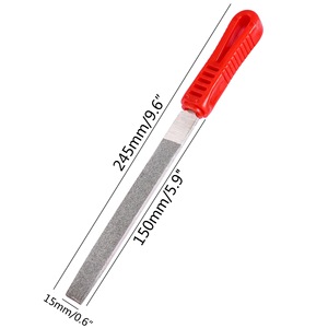 Lime à frettes de guitare en carbure de silicium, outil de <span class=keywords><strong>luthier</strong></span> avec manche en fer-plastique pour le remplacement des frettes de guitare - Product Image 5