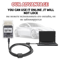 Openport 2,0 Pflasher OBD2 Jumper Breakout Cable para Mercedes II ECU FLASH Chip Tuning Tool Soporte de trabajo en línea