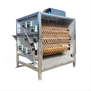 Hot selling fully automated used for chicken skin peeling duck feather removal machine price